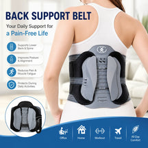Adjustable Lumbar Belt with Breathable Pad