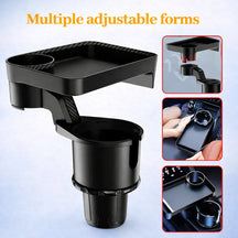 360° Rotatable Car Cup Holder Expander Tray
