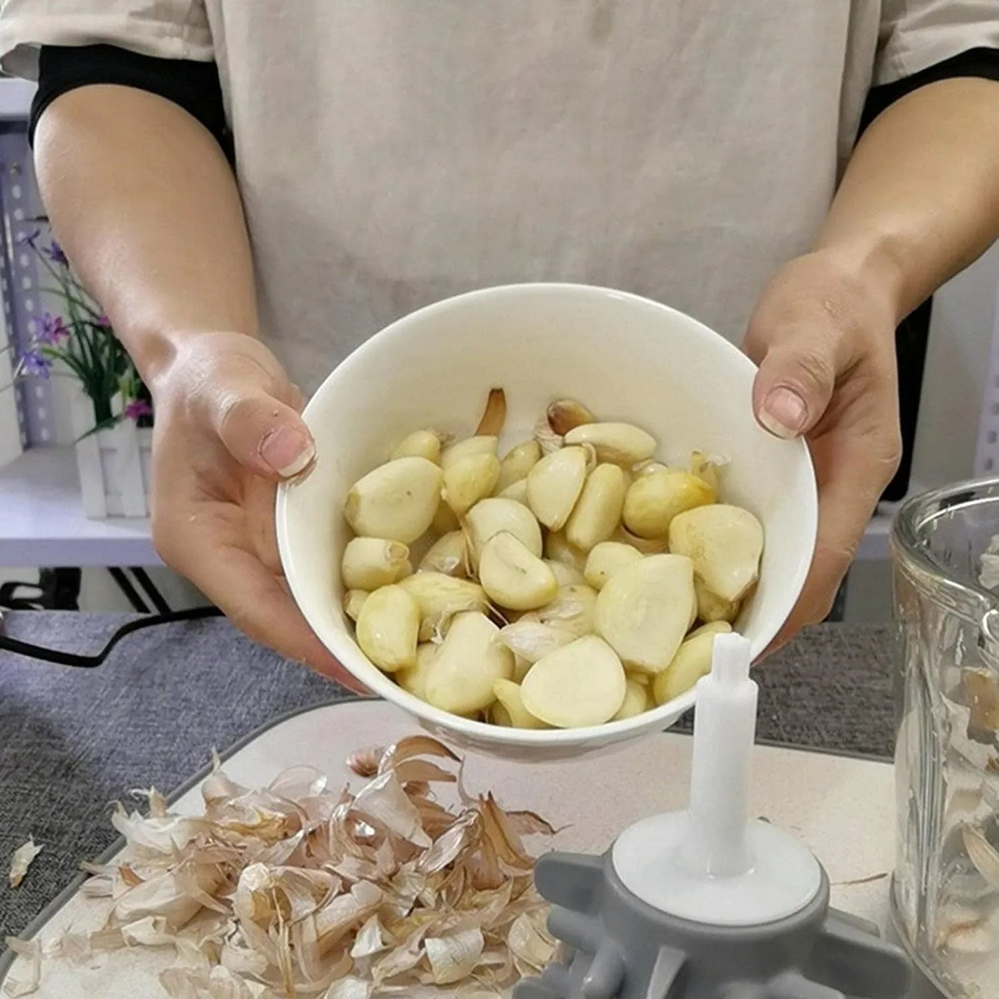 Instant Peel Silicone Garlic Roller – No Smell, No Mess