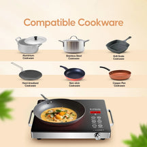 High Power 2200W Infrared Electric Cooktop