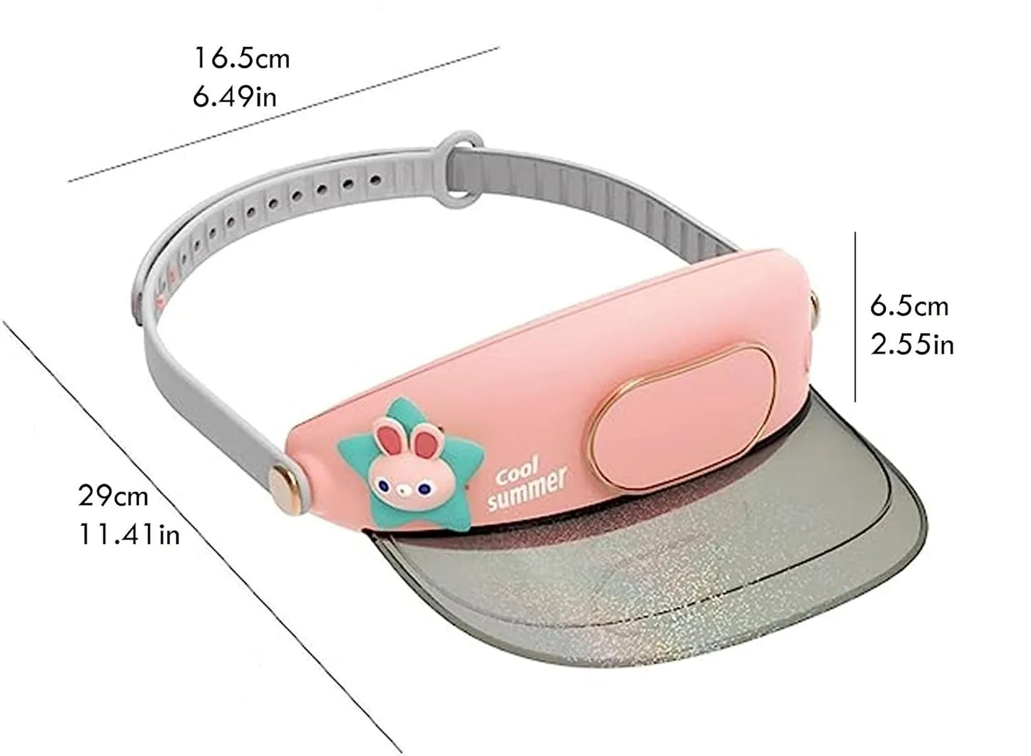 Electric Fan Visor Hat