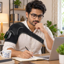 Cordless Shoulder Heating Belt with Professional Grade Joint Recovery System For Pain Management And Relaxation