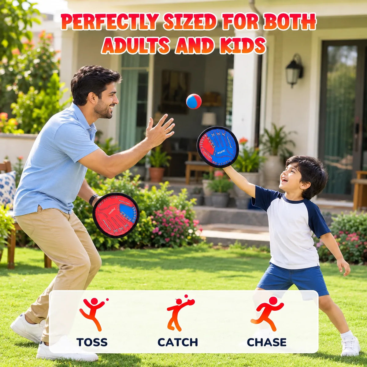 Toss and Catch Ball Game for Adults and Family I Indoor & Outdoor