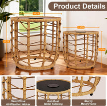 Solar Powered Outdoor LED Coffee Table