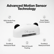 Voice & Motion Sensor Touch-Free Toilet Flusher