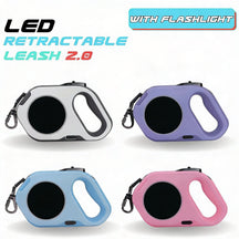 LED Retractable Dog Leash with Flashlight