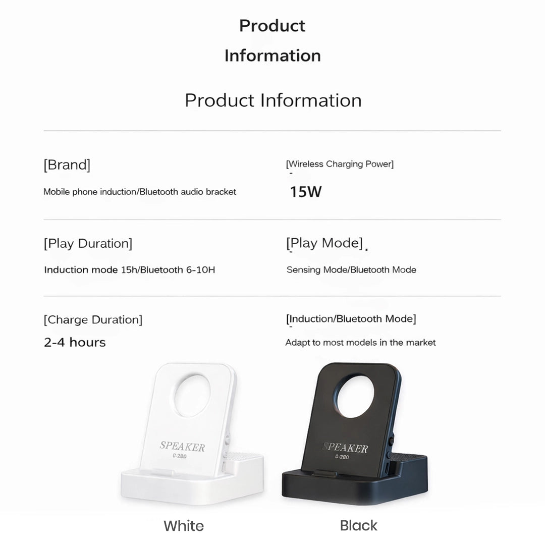3-in-1 Wireless Induction Speaker Stand