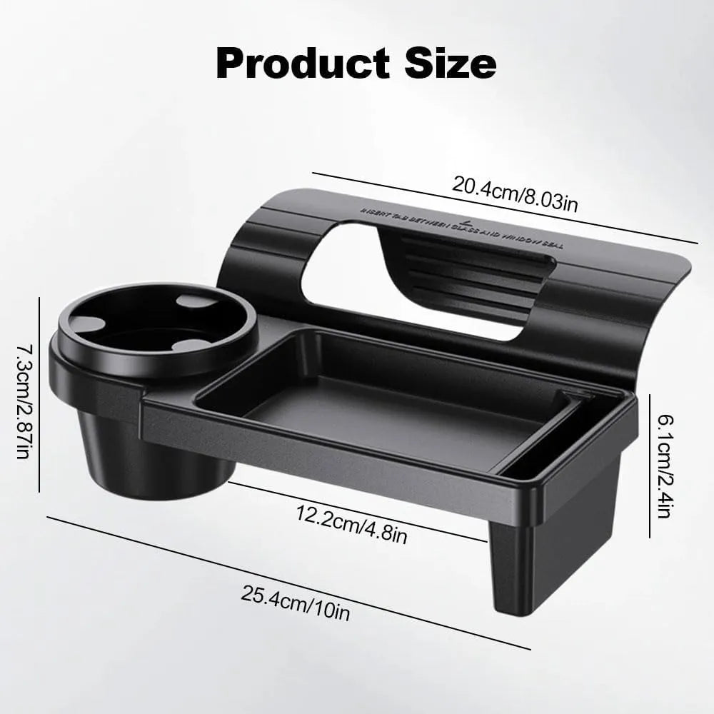 Premium 3-in-1 Car Console Organizer with Cup & Phone Holder