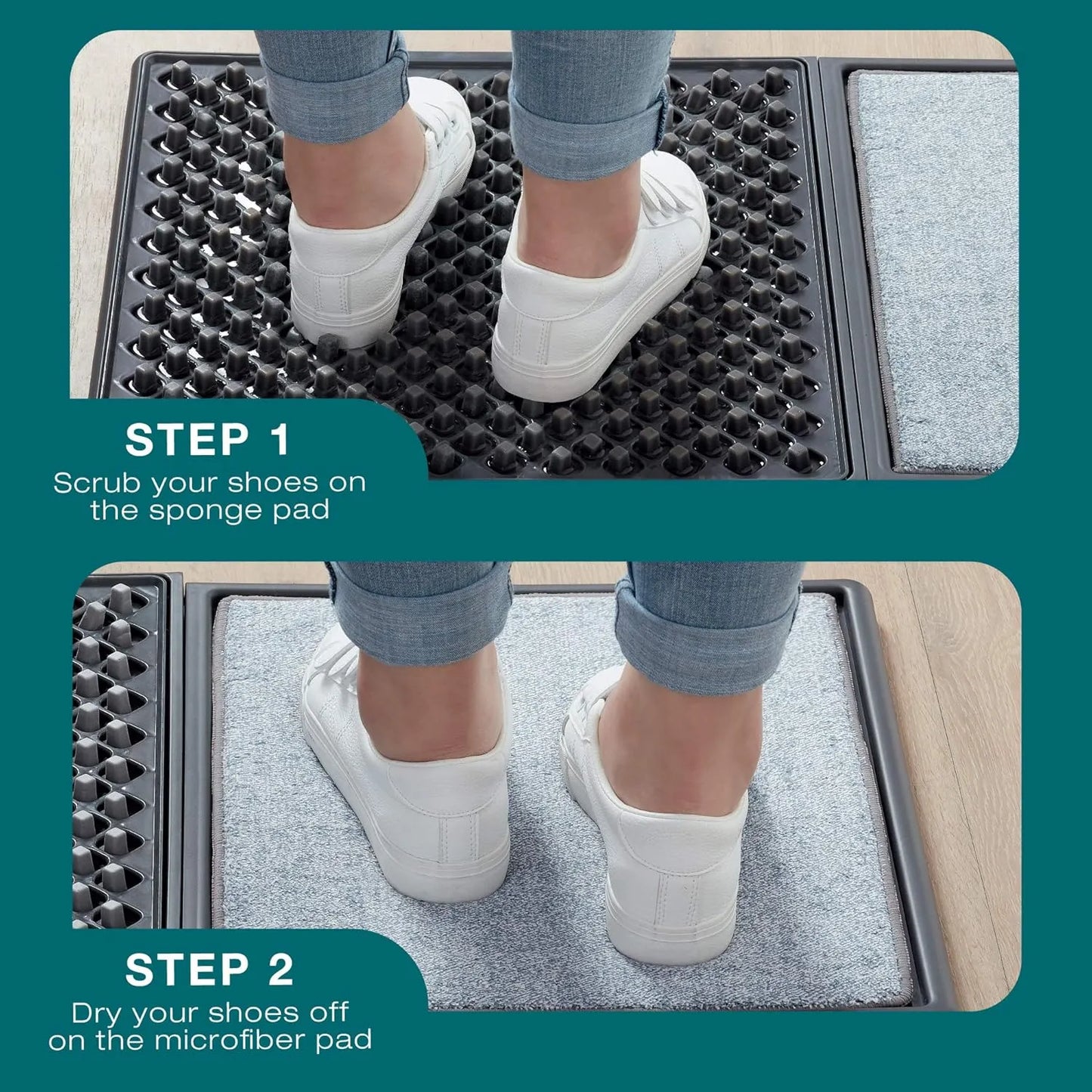 Smart Shoe Cleaning & Sanitizing Entry Door Mat