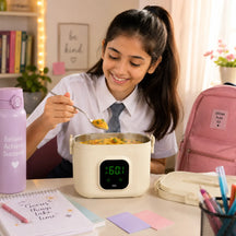 7 Levels Heating Function Cordless Lunch Box with Battery | Portable for Home, School, Travel, and Office