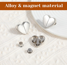 Heart-Shaped Detachable Magnetic Curtain Clips (Pack of 5)