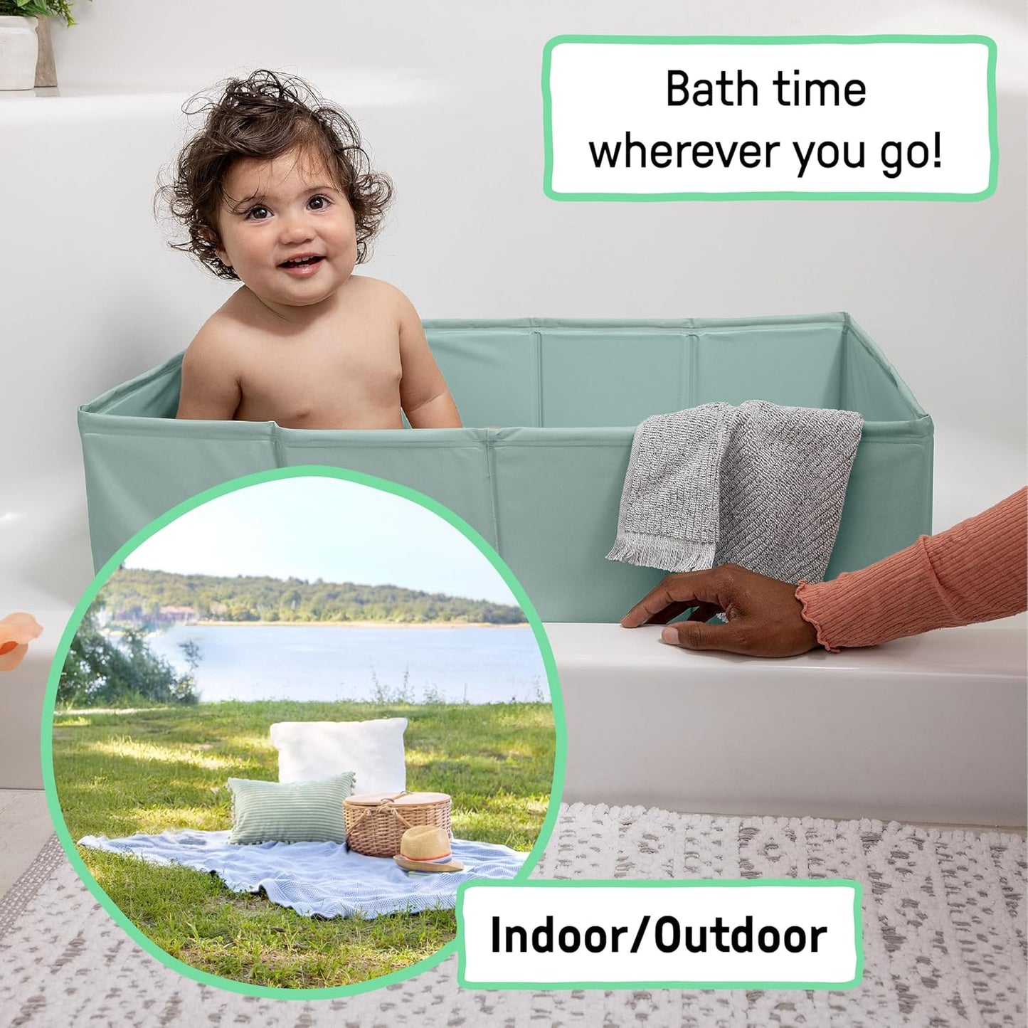 Portable Foldable Baby Bathtub