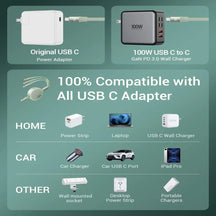 3-in-1 100W Super Fast Charging Power Cable