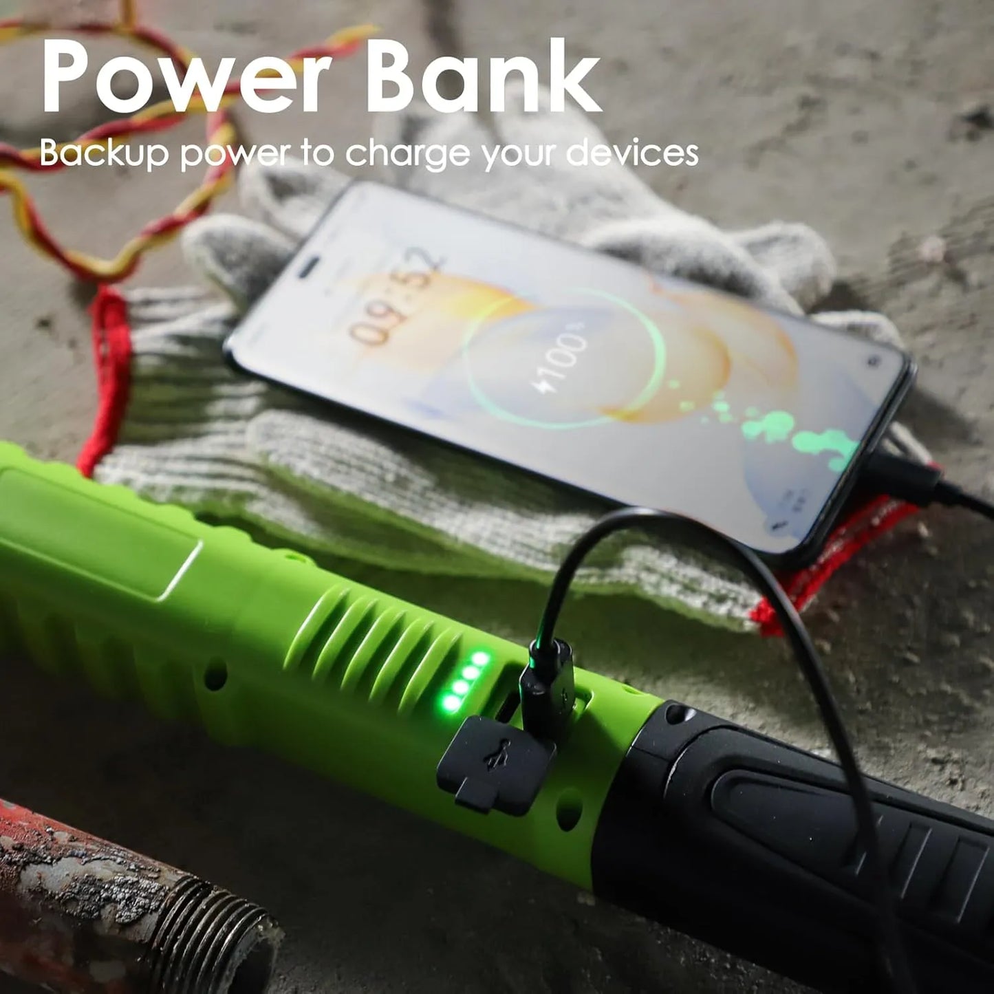 Multifunctional Magnetic Flashlight Rod for Repair, Camping, Emergency, Garage, Workshop and Outdoor Use