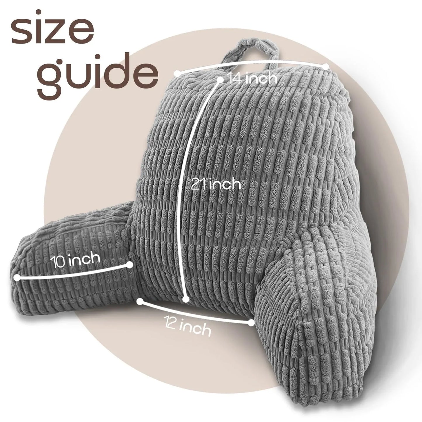 Back Cushion Wedge-Shaped Pillow