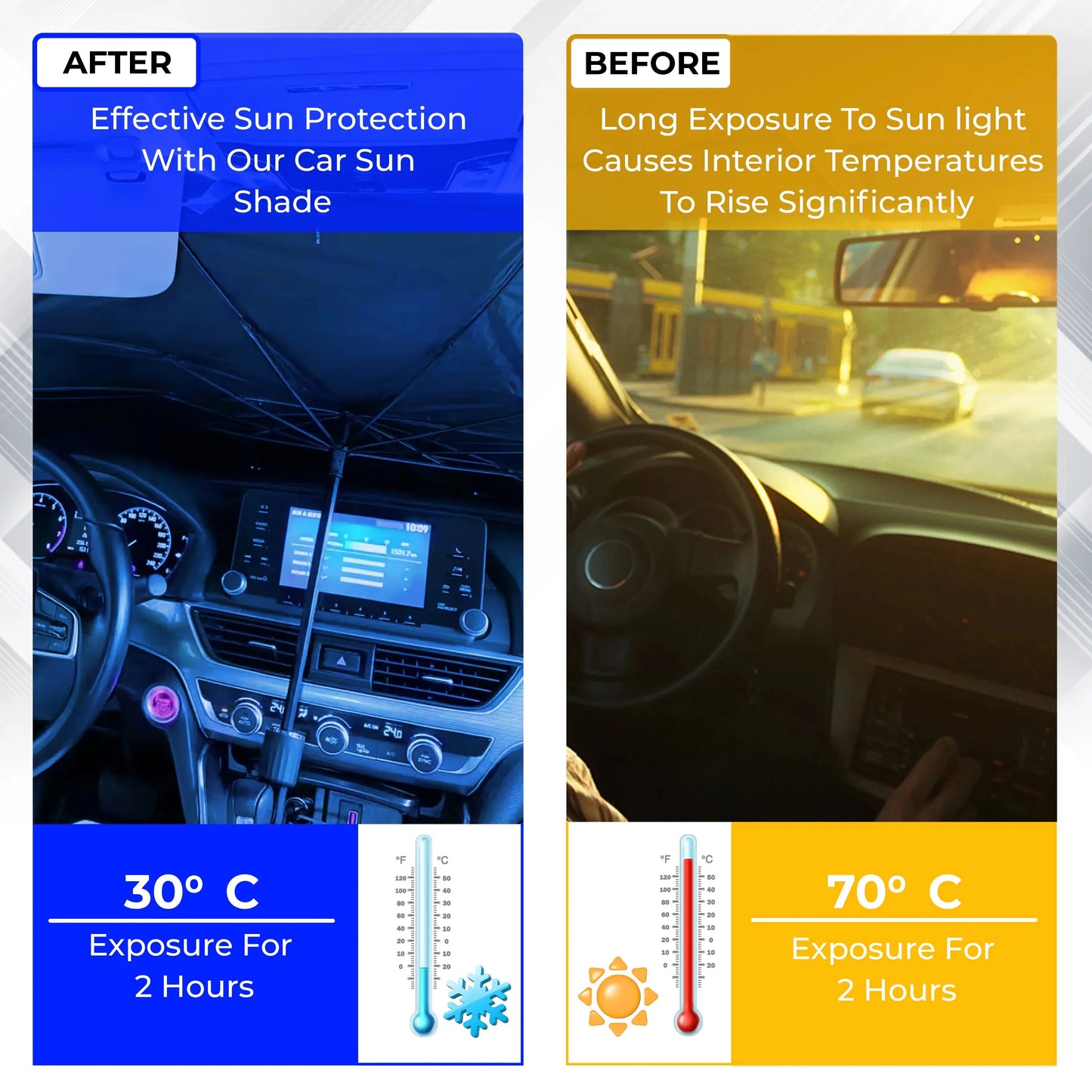 Foldable Car Windshield Sunshade Umbrella