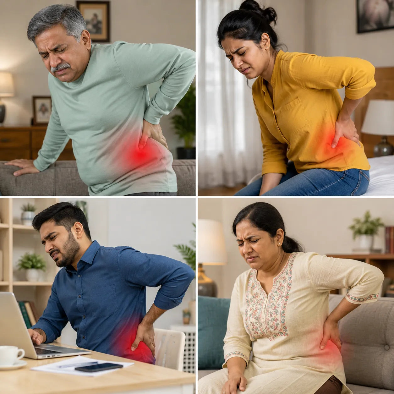 Hot Compress Back Pain Relief Lumbar Massager for Muscle Relaxation, Posture Improvement, Stress Relief, and Daily Back Care