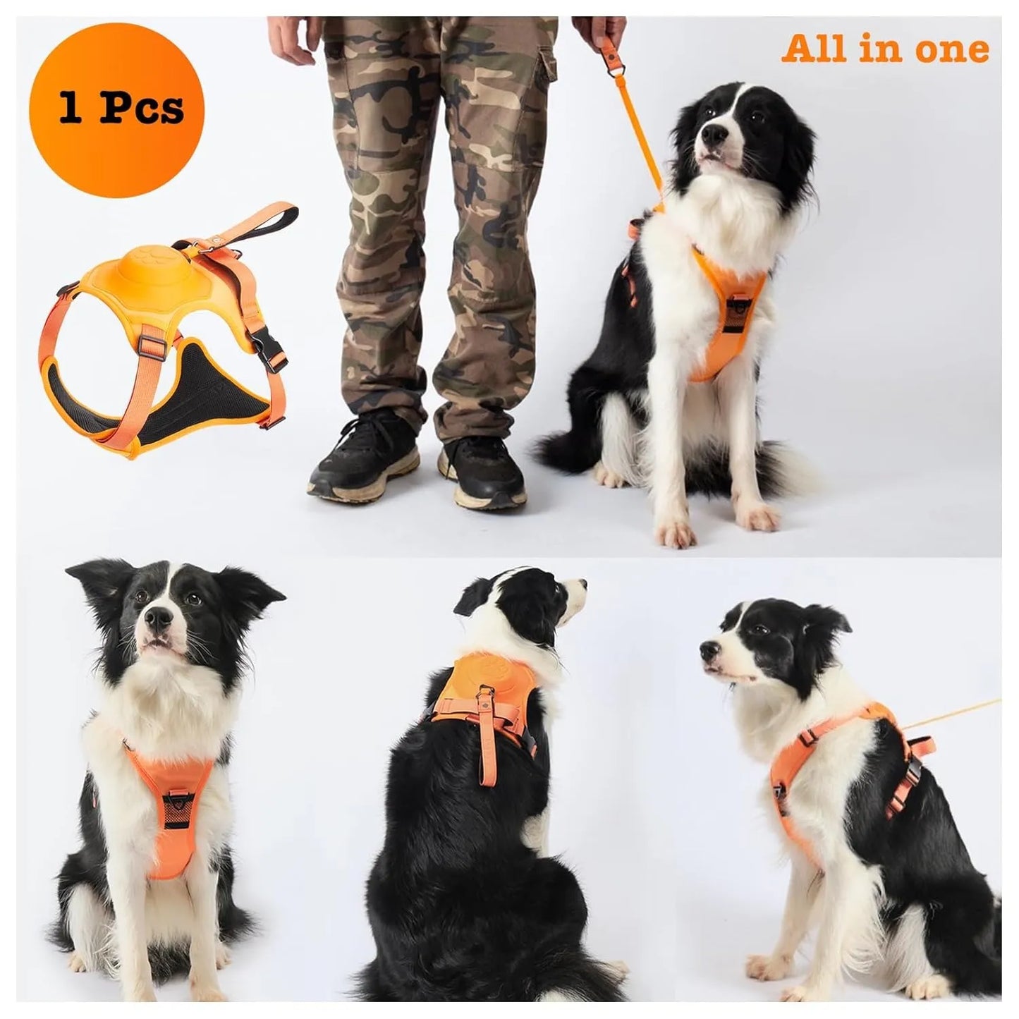 Anti-Pull Dog Harness Vest with Leash