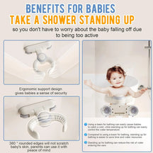 Adjustable Wall-Mounted Suction Baby Bath Holder