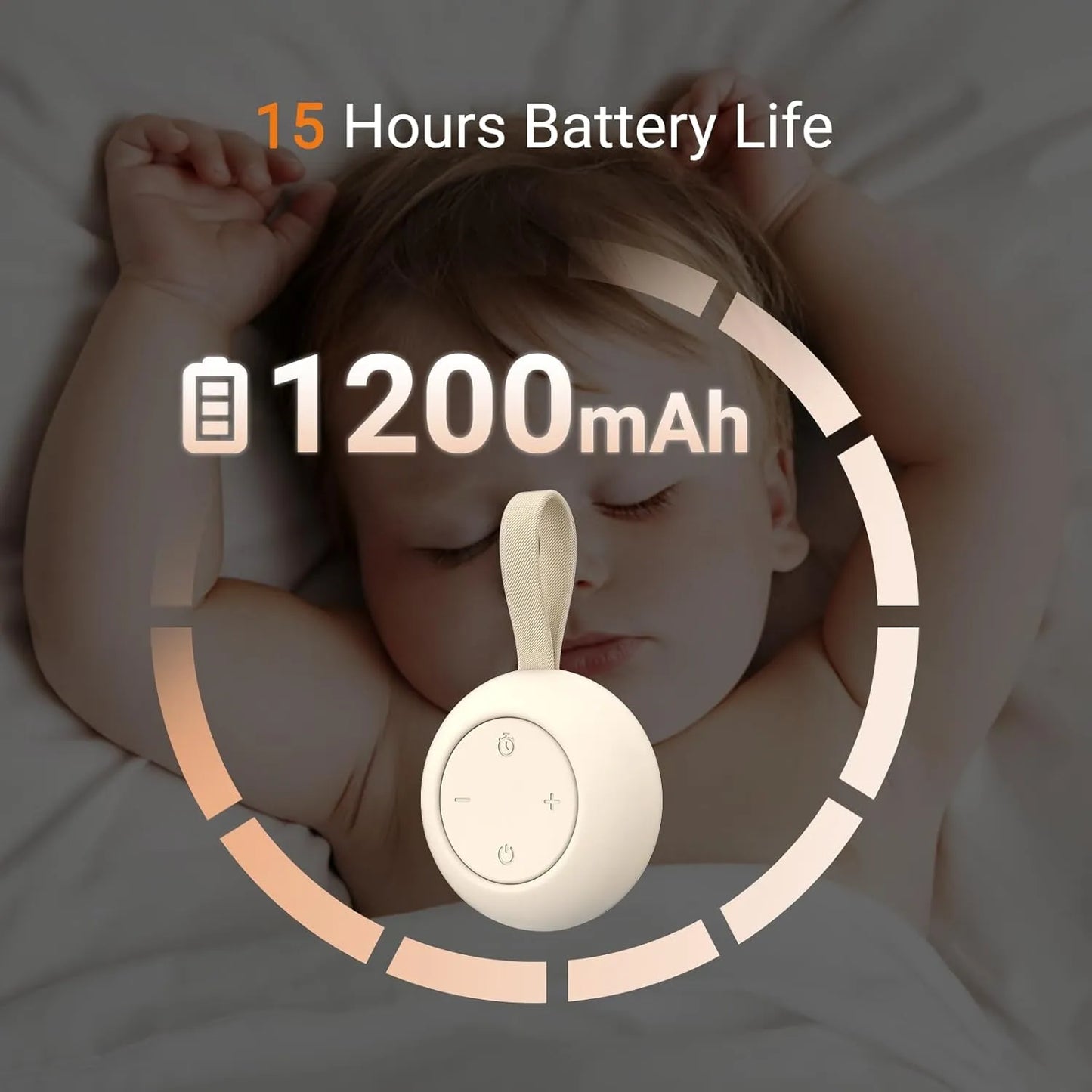 Smart Baby Sleep Sound Machine with Timer & Volume Control