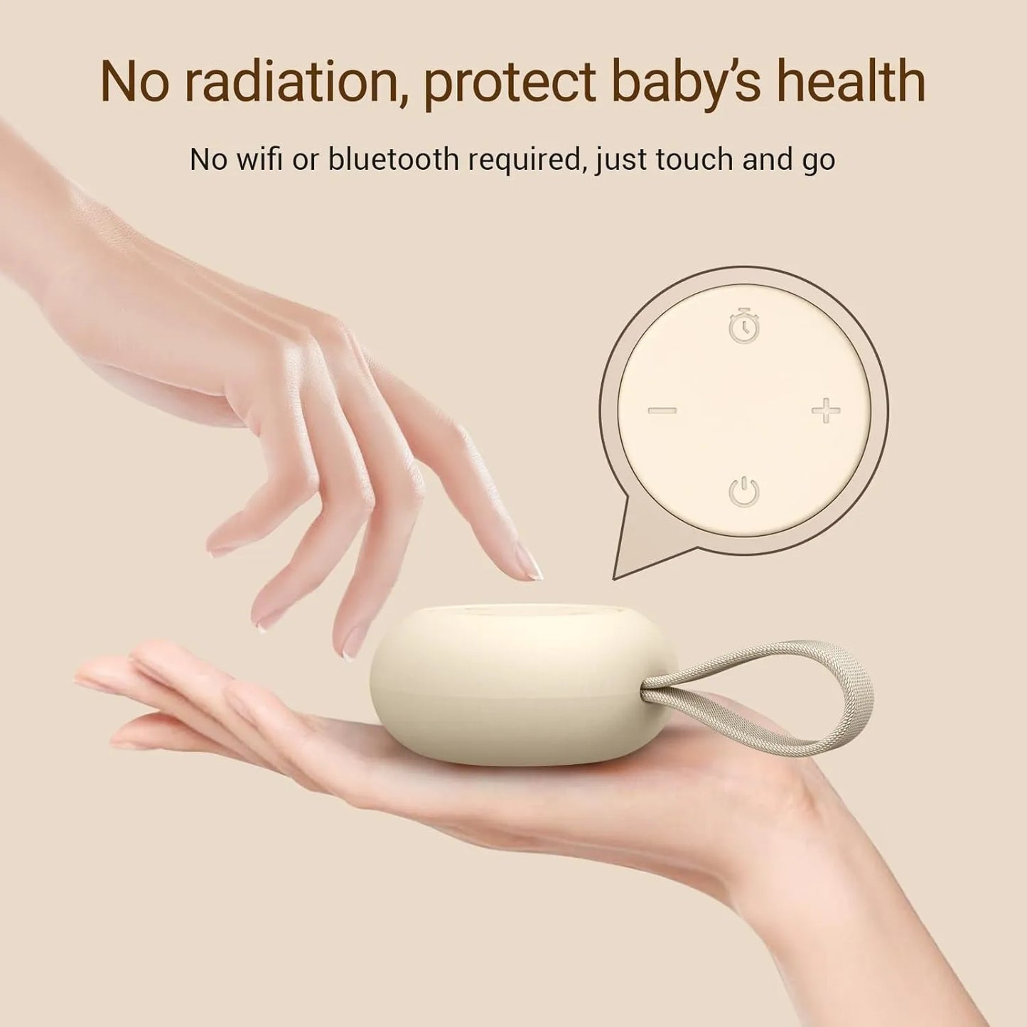 Smart Baby Sleep Sound Machine with Timer & Volume Control
