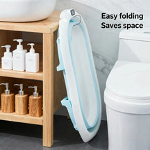 Foldable Baby Bath Tub with Built-In Digital Temperature Sensor