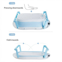 Foldable Baby Bath Tub with Built-In Digital Temperature Sensor