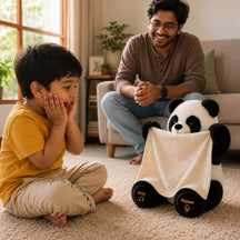 Singing & Voice Repeating Peek A Boo Panda Soft Toy for Screen-Free   Play, Imaginative Fun, Bedtime Comfort