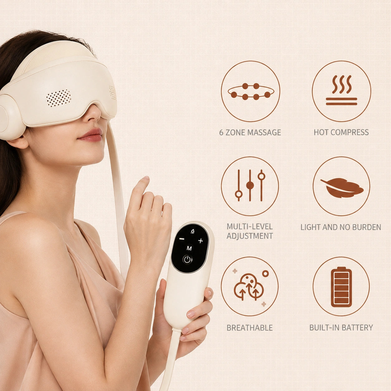 Migraine Head & Scalp Massager with Heat Therapy