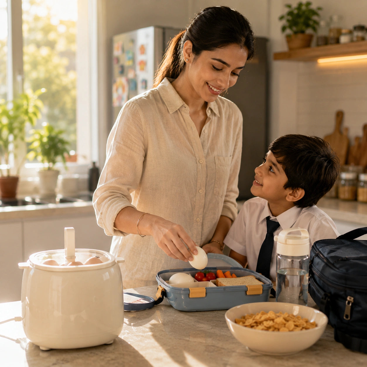Electric Egg Cooker with 6 Boiling Modes