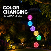 Solar Crystal Ball Wind Chime