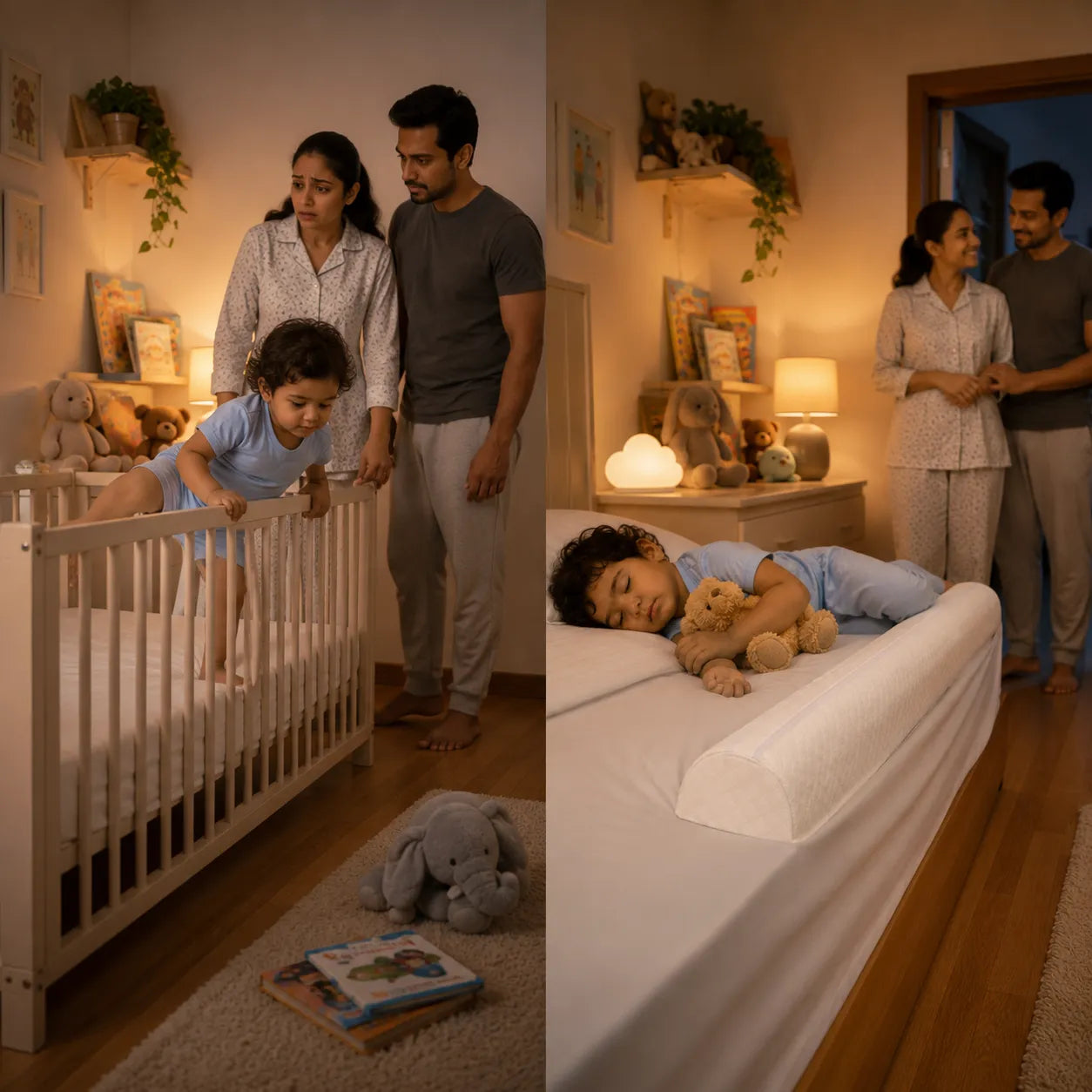 Soft Portable Safety Side Bed Guard Bumper for Toddler Kids Children Adult