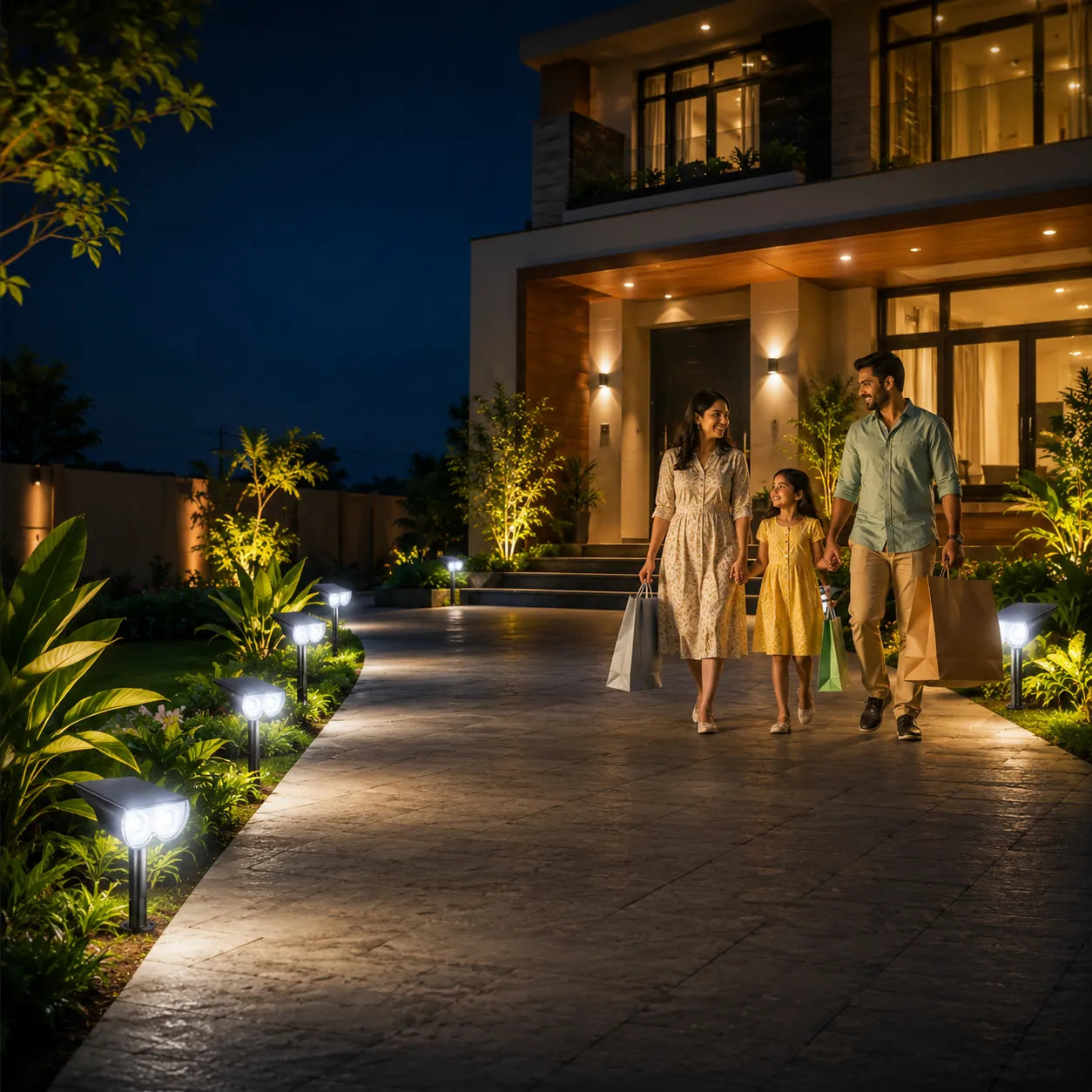 2 IN 1 Adjustable Outdoor Solar Lights (Set of 2)