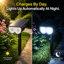 2 IN 1 Adjustable Outdoor Solar Lights (Set of 2)