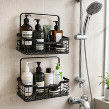 Adhesive Shower Caddy Baskets