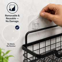 Adhesive Shower Caddy Baskets