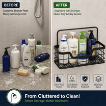 Adhesive Shower Caddy Baskets
