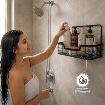 Adhesive Shower Caddy Baskets