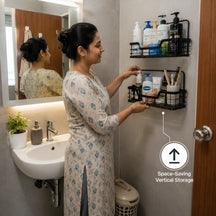 Adhesive Shower Caddy Baskets