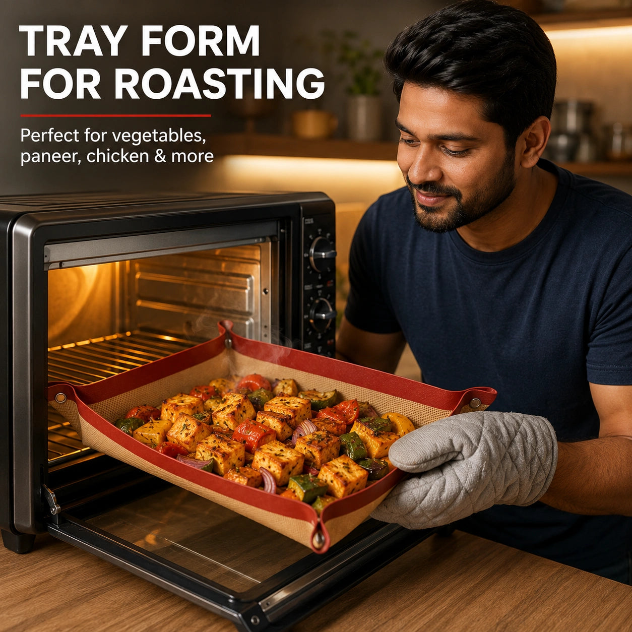Silicone Fiber Baking Mat with Buckle