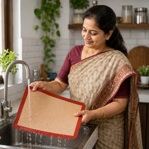 Silicone Fiber Baking Mat with Buckle