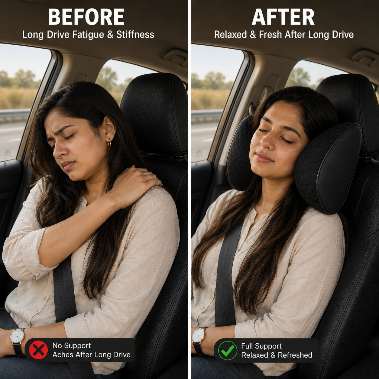 Car Seat Neck Cushion Pillow