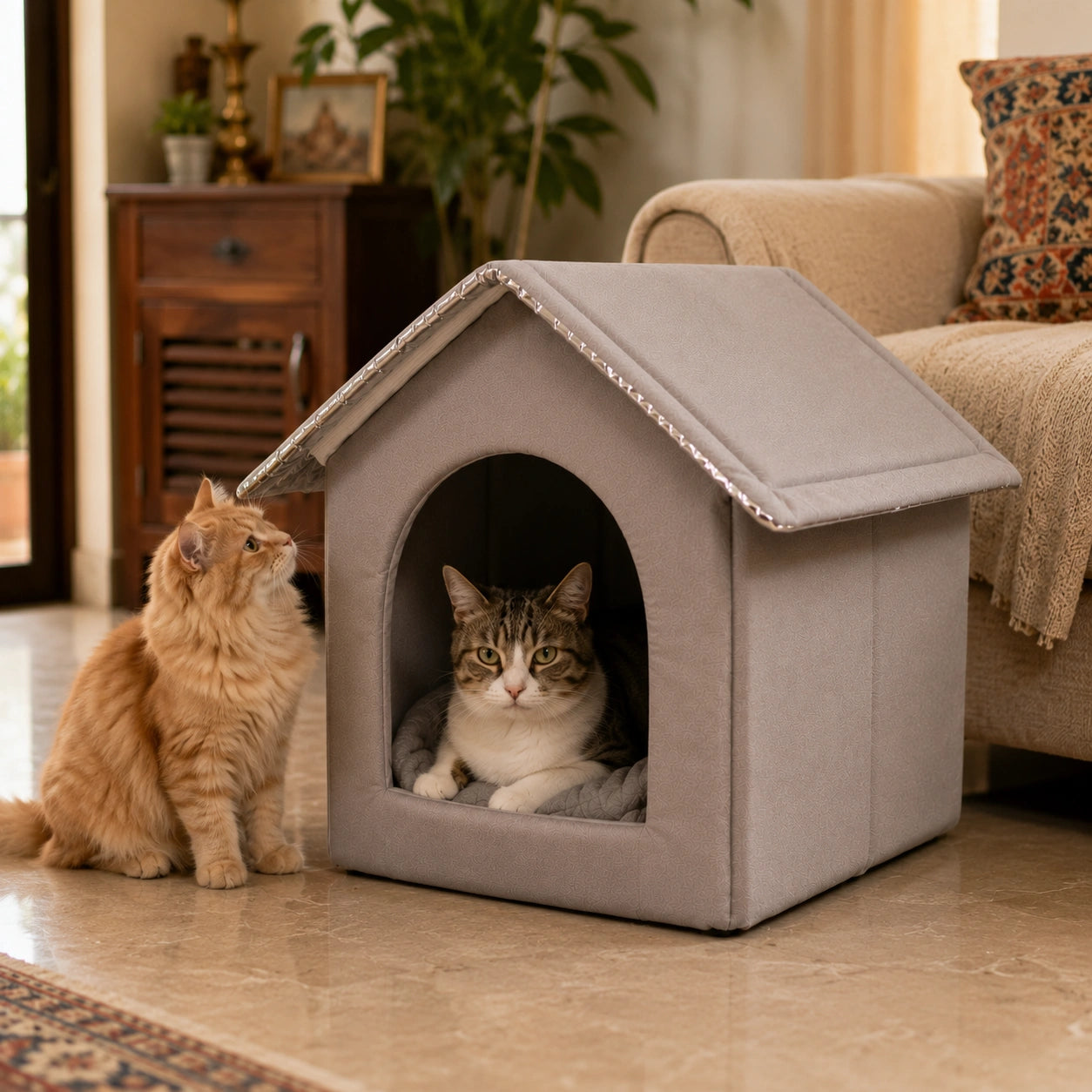 Cat & Dog Ice Bed Cooling House