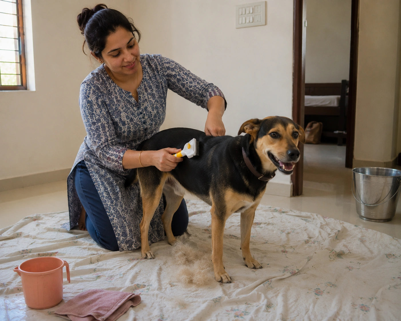One Click Pet Hair Removal Comb