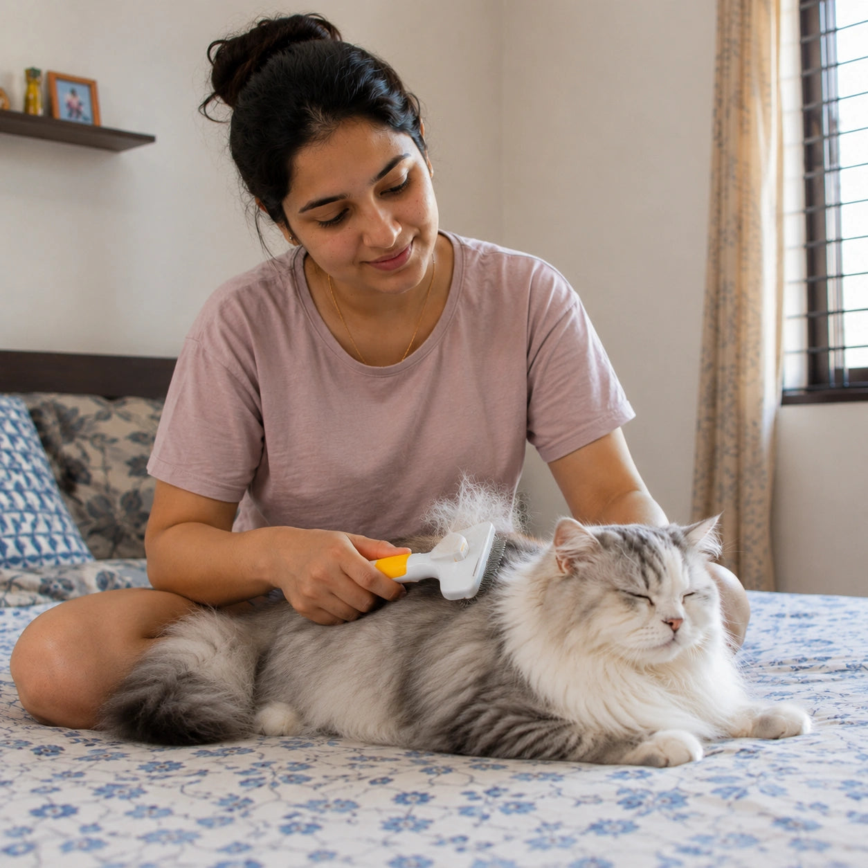 One Click Pet Hair Removal Comb