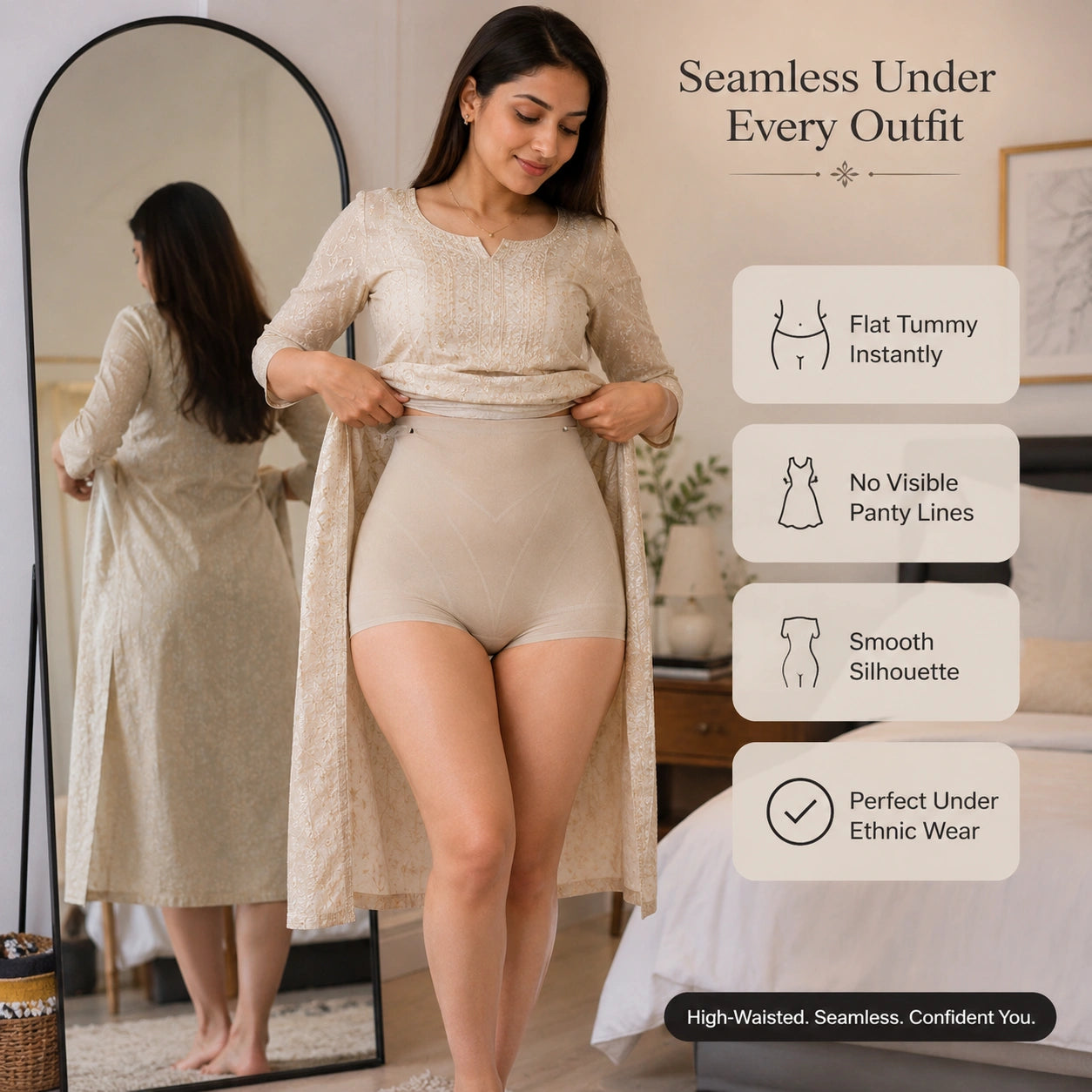 Tummy Control & Waist Shaping Everyday Wear Jelly Shaper Pants