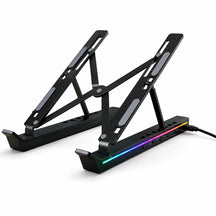 LED Laptop stand With USB-C Docking Station