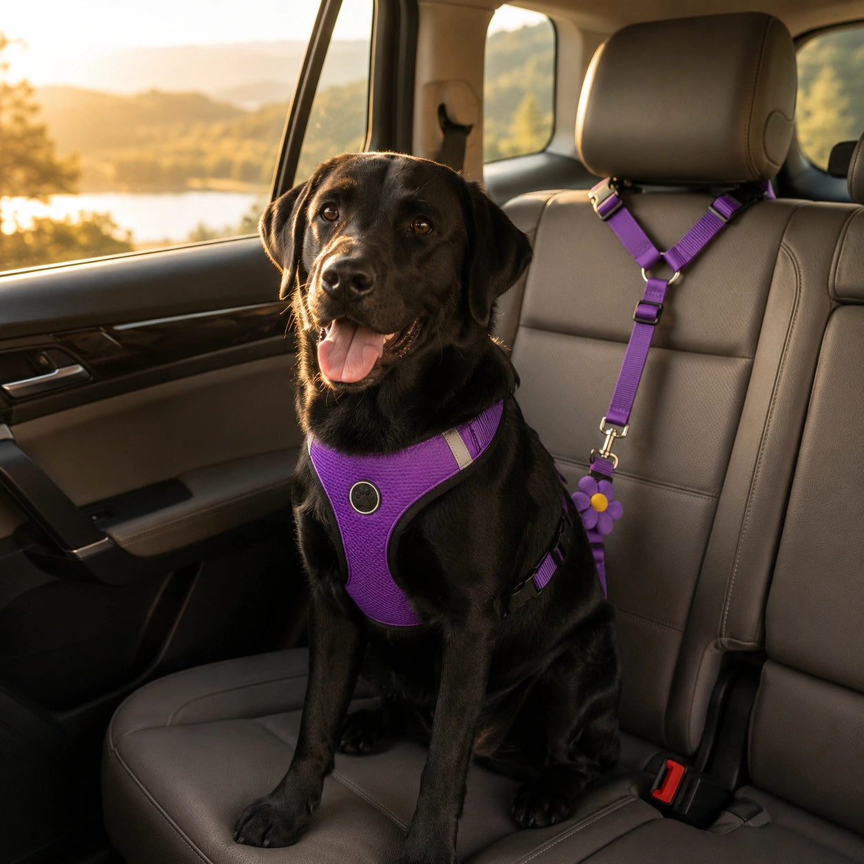 Adjustable Pet Dog Car Harness