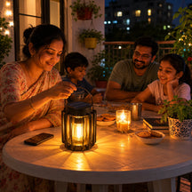 Solar Lanterns Outdoor Waterproof, Brighter Up to 12 Hrs