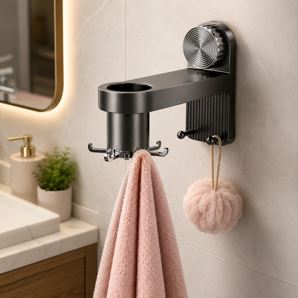 Revolving Suction Cup Storage Rack